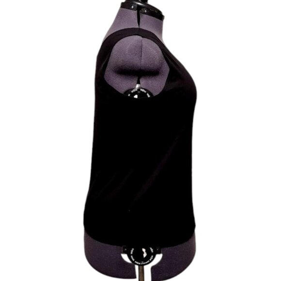 Chico’s Timeless Scoop-Neck Shell Black SZ 3/XL/16 - Picture 2 of 8